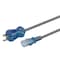 Monoprice 6ft Gray Hospital-Grade Computer Power Cord with Clear Plugs_ 15A_ 14A 33671 - alternate 3